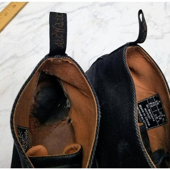 Dr. Martens Mayport Chukka Navy Dark Blue  Canvas Boots Size Mens 9 Women's 11 - Picture 5 of 12